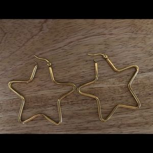 Star Hoop Earrings
